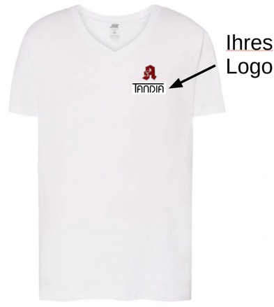 V-neck Woman mi A und firmen Logo