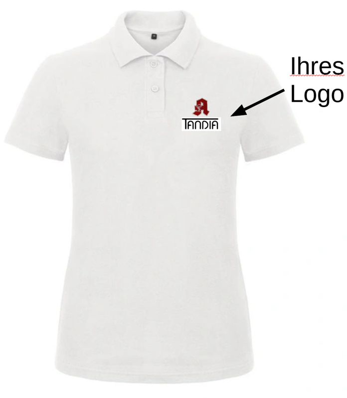 Polo Woman mit A und Firmen Logo